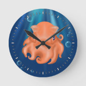 私は大地主だ ラウンド壁時計 (正面)