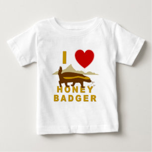 私は大好きなラーテル(ミツアナグマ) ベビーTシャツ