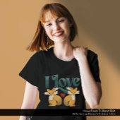 私は大好きキツネかわいいハート トライブレンドＴシャツ