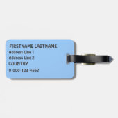 私は大好きヨーロッカスタムパの荷札 ラゲッジタグ (裏面横)