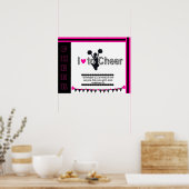 私は大好き応援チアリーティングポスター ポスター (キッチン)