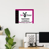 私は大好き応援チアリーティングポスター ポスター (ホームオフィス)