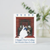 私は大学に行ったので調理師は要らない ポストカード (スタンド正面)