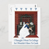 私は大学に行ったので調理師は要らない ポストカード (正面/裏面)