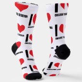 私は大学の駅が大好き ソックス (傾斜あり)