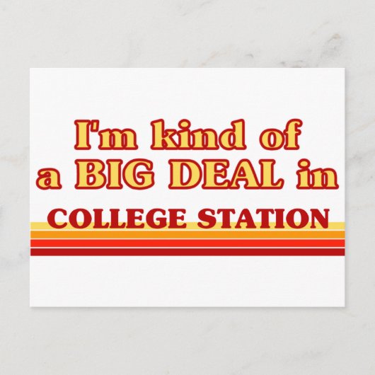 私は大学の駅で大きな取引をしている ポストカード (正面)