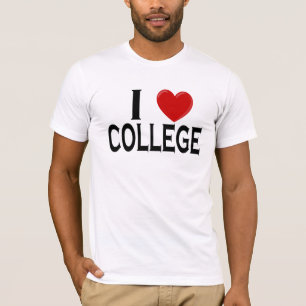 私は大学を愛します Tシャツ