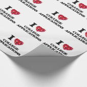 私は大学塗布を愛します ラッピングペーパー (角)