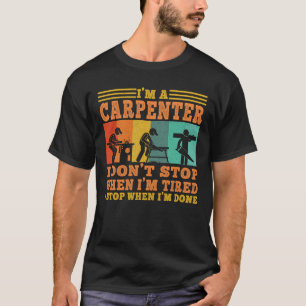 私は大工の木工木工 Tシャツ