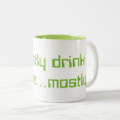 私は大抵コーヒーを…大抵飲みます ツートーンマグカップ (正面右)