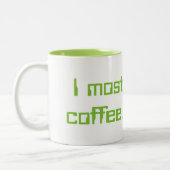 私は大抵コーヒーを…大抵飲みます ツートーンマグカップ (左)