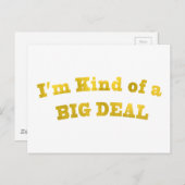 私は大物に見える。 ポストカード (正面/裏面)