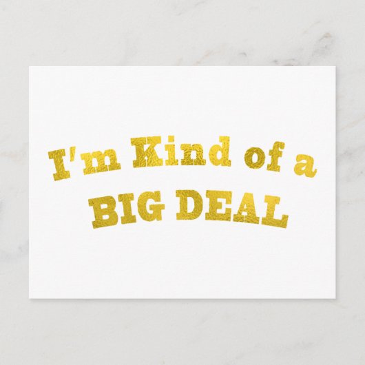 私は大物に見える。 ポストカード (正面)