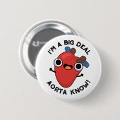 私は大物の大動脈はハートを知っおもしろいている 缶バッジ (正面&裏面)