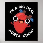 私は大物Aorta知っているおもしろいハートプンダークBG ポスター (正面)