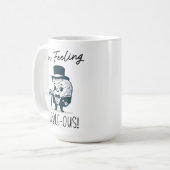 私は大理石感じ – かわいい地質学プンマンガ コーヒーマグカップ (正面左)