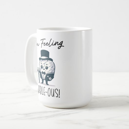 私は大理石感じ – かわいい地質学プンマンガ コーヒーマグカップ (正面左)