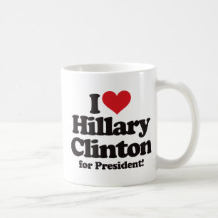 私は大統領のためのヒラリー・クリントンを愛します コーヒーマグカップ