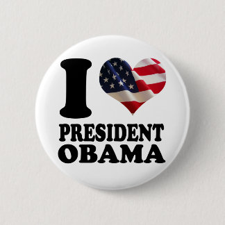 私は大統領を愛しますオバマButton 缶バッジ