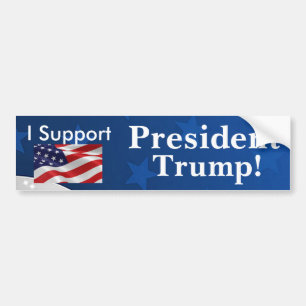 私は大統領を支えますTrump! バンパーステッカー
