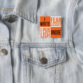 私は大胆不敵に書きます、私出版しますインディ(ボタン)を 缶バッジ (インサイチュ)