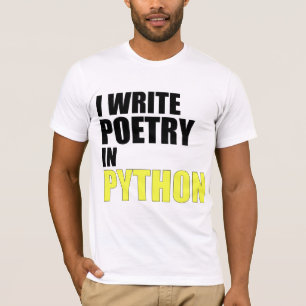 私は大蛇の詩歌を書きます Tシャツ