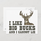 私は大金が好きで嘘をつけない ポストカード (正面/裏面)