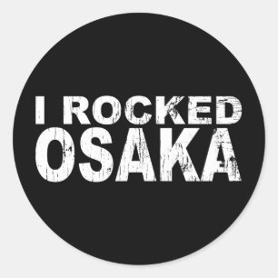 私は大阪Bkステッカーを揺すりました ラウンドシール