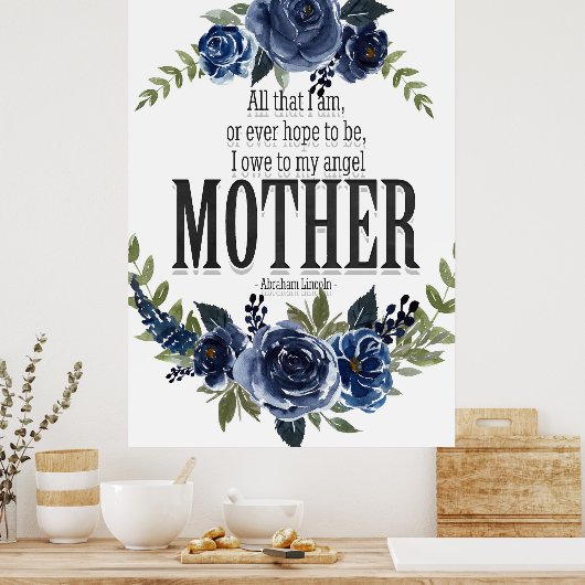 私は天使の母のポスターに借りがある ポスター (キッチン)