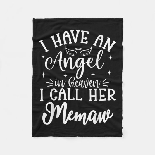 私は天使を天国に持っていて、彼女をミューと呼ぶ フリースブランケット (正面)