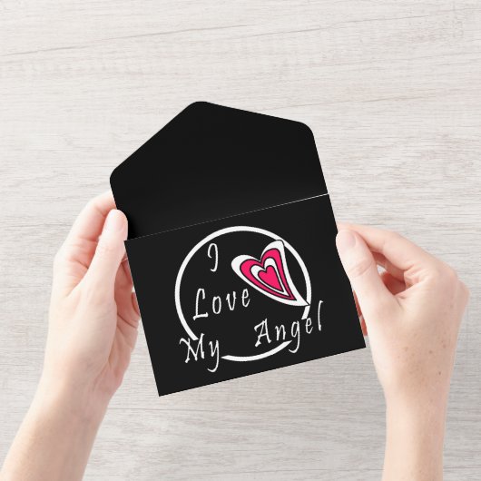 私は天使を愛している オールインワン招待状 (開いている状態)