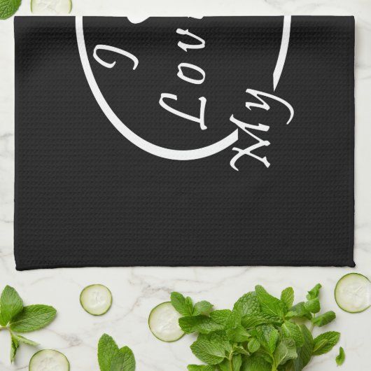 私は天使を愛している キッチンタオル (折り畳み)