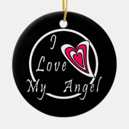 私は天使を愛している セラミックオーナメント