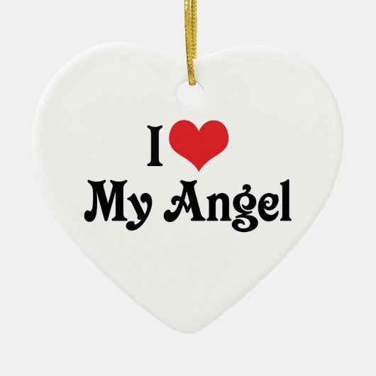 私は天使を愛している セラミックオーナメント (正面)