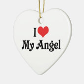 私は天使を愛している セラミックオーナメント (左)