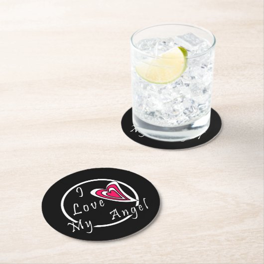 私は天使を愛している ラウンドペーパーコースター (インサイチュ)