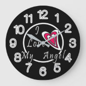 私は天使を愛している ラージ壁時計 (正面)
