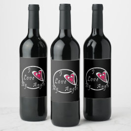 私は天使を愛している ワインラベル