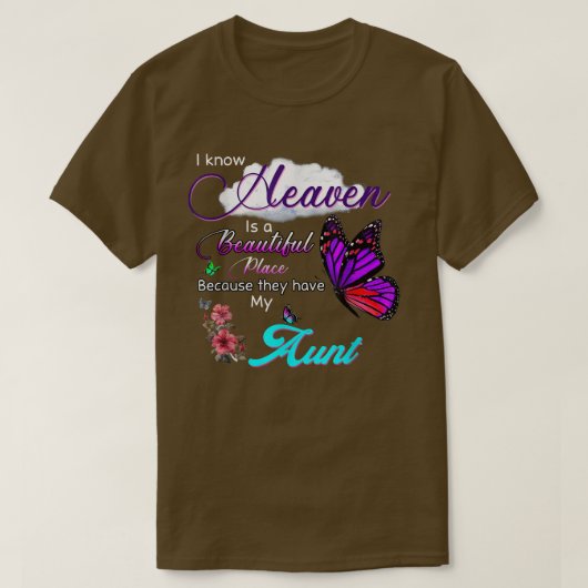私は天国が美しいのは知っている Tシャツ (デザイン正面)