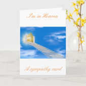 私は天国に悔やみや弔慰カード カード (黄色い花)