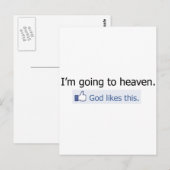 私は天国に行っています ポストカード (正面/裏面)