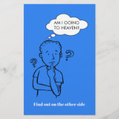 私は天国クイズ聖書チラシに行く (正面)