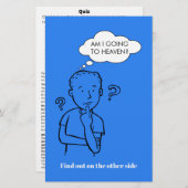 私は天国クイズ聖書チラシに行く (正面/裏面)