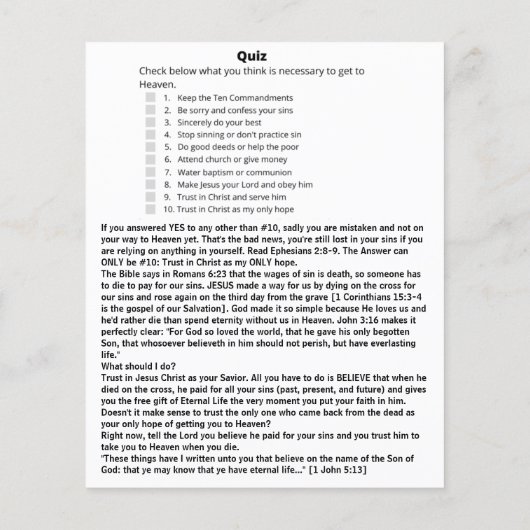 私は天国テンプレートクイズに行く (裏面)