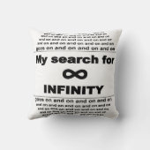 私は天才ではないかもしれない…無限を探す クッション (裏面)