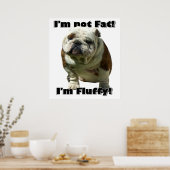 私は太ったブルドッグポスターではない ポスター (キッチン)