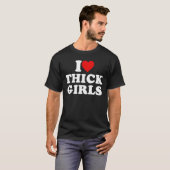 私は太った女の子が大好き Tシャツ (正面フル)