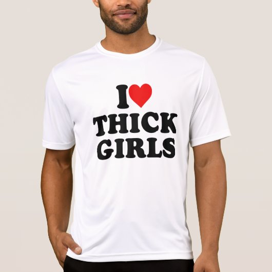 私は太った女の子が大好き Tシャツ (正面)