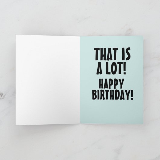 私は太った子供タコの誕生日カードのように愛しおもしろいている カード (内部)