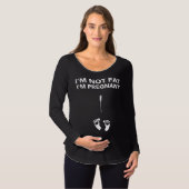 私は太っていない妊娠している Tシャツ (正面フル)